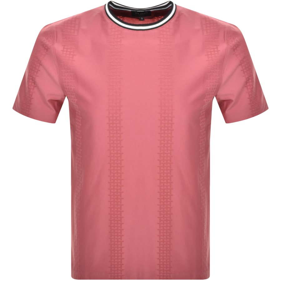 Ted Baker Rousel Slim Fit T Shirt Pink Mainline Menswear